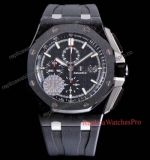 Highest AP JF Factory Royal Oak Offshore All Black Mens Watch Replica 